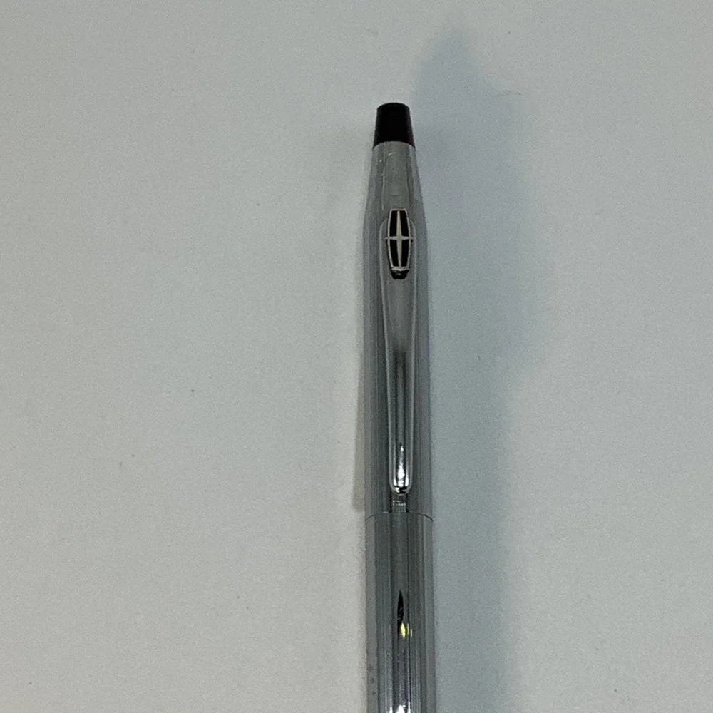 Vintage Cross Century Chrome Ballpoint Pen Medium‎ Black USA